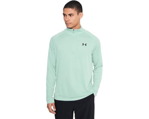 Under Armour Tech Textured 1/2 Zip Sweatshirt - Enamel Blue/Black - 1382797-477