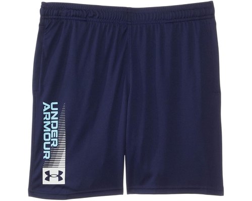 Under Armour Tech Wordmark Shorts Big Kid Clothing - Midnight Navy/Stream/White - 1383334-410