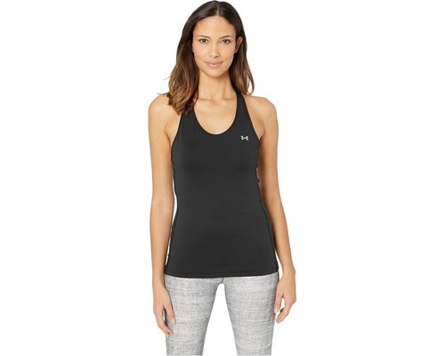 Under Armour UA HeatGear Armour Racer Tank Top Clothing - Black/Metallic Silver - 1328962-001