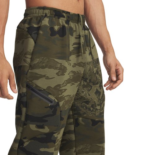 Under Armour Unstoppable Fleece Camo Pants - Black/Marine Od Green - 6005684-390