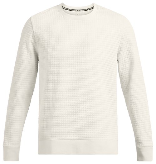 Under Armour Unstoppable Fleece Grid Crew - Summit White/Black - 1387904-110