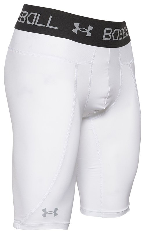 Under Armour Utility Sliding Shorts - White/Gray - 1367346-100