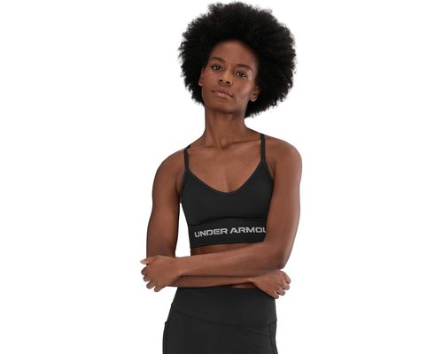 Under Armour Vanish Seamless Low Impact Sports Bra Bra - Black/Steel - 1384417-003