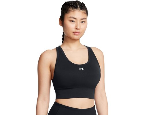 Under Armour Vanish Seamless Mid Impact Sports Bra Bra - Black/White - 1384419-001