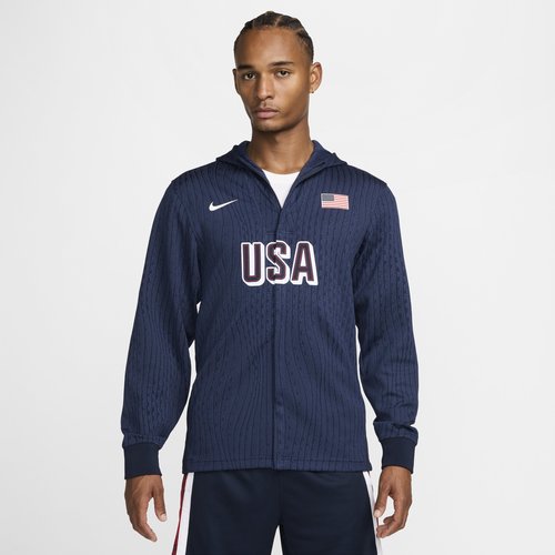 USA Nike Dri-FIT ADV Basketball Game Jacket - Obsidian/Obsidian/White - FQ0306-451