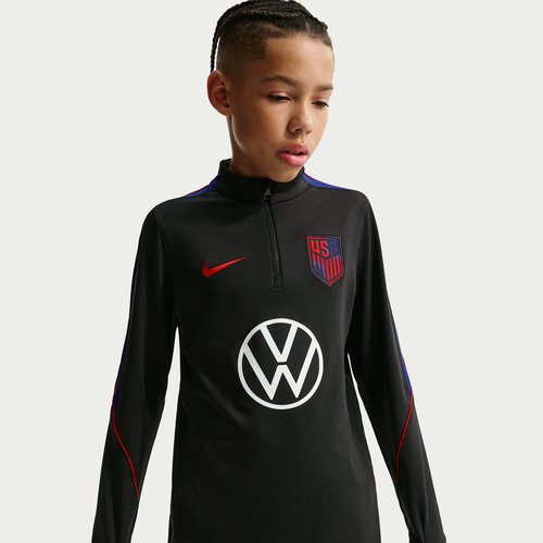 USA Strike Nike Dri-FIT Soccer Drill Top - Black/Deep Royal Blue/Challenge Red - IB5455-010