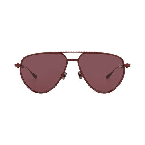 Valentino Aviator-Frame Metal Sunglasses - VLS133F59
