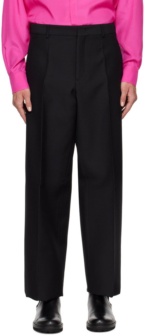 Valentino Crepe Couture Tailored Pant - Black - 1V0RBI958U10NO