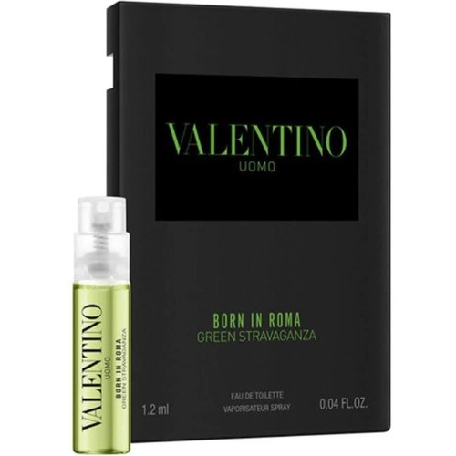Valentino Born In Roma Uomo Stravaganza EDT Spray 0.04 oz Fragrances 3614274046250 - Green/Orange - 3614274046250OZ