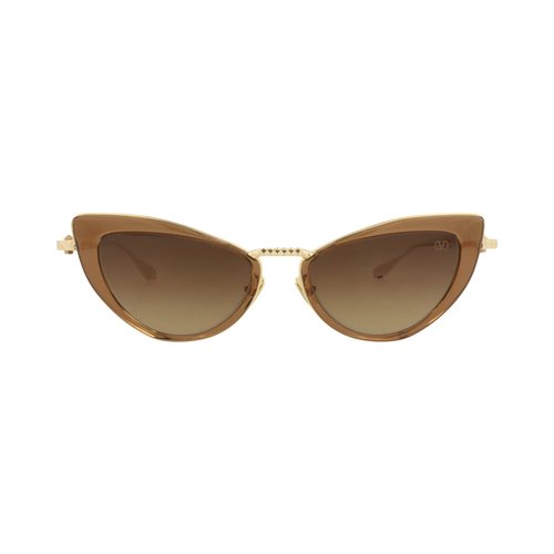 Valentino Cat Eye-Frame Metal Sunglasses - VLS102B50