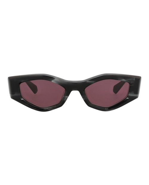 Valentino Cat EyeFrame Acetate Sunglasses - Black Black Bordeaux (Vls/101A/51)