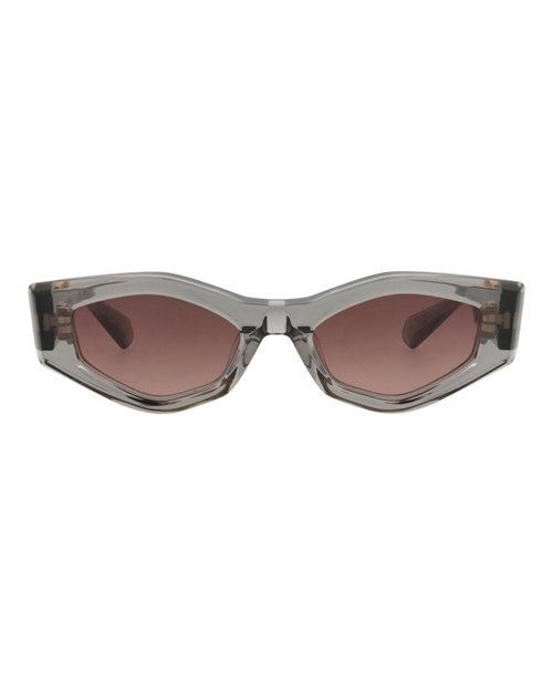 Valentino Cat EyeFrame Acetate Sunglasses - Grey Grey Rose (Vls/101C/51)