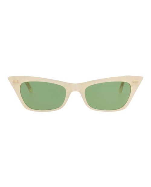 Valentino Cat EyeFrame Metal Sunglasses - Pearl Pearl Green (Vls/176A/51)