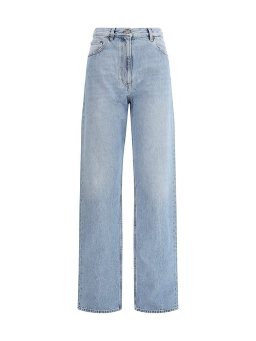 Valentino Blue Loose-Fit Jeans - Denim Blu Lav Ch - 7B0DD20T9SF508