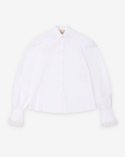 Valentino Cotton Poplin Shirt - White