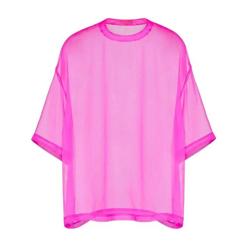Valentino Crew Neck Chiffon Top - Pink - 1V0AAD207VMUWT