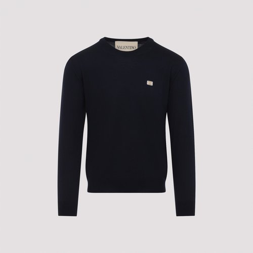 Valentino Crewneck Sweater - 8V3KC37QBCJ598NAVY