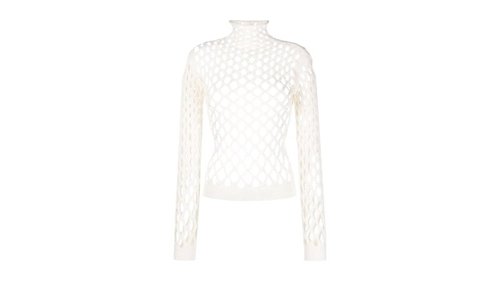 Valentino CutOut Knitted Jacket - White - WB0KC27M6SNA03