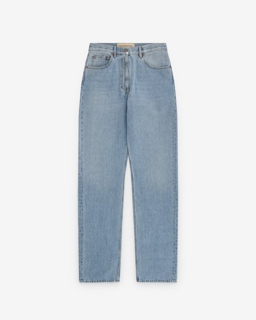 Valentino Denim Trousers - Blue - 7B0DD20T9SF