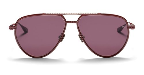 Valentino Eyewear V-stud-ii Bordeaux Sunglasses - Red - VLS-133F-59
