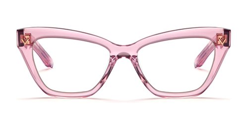 Valentino Eyewear V-tale- Crystal Pink Light Gold Rx Glasses - VLX-140C-53