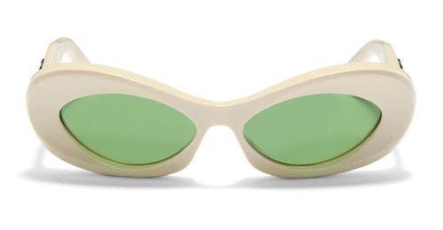 Valentino Eyewear Vls-178b Ivory V-light Gold Sunglasses - VLS-178B-57