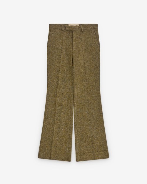 Valentino Flared Trouser - Green/Black - 7V0RBN70B3Q