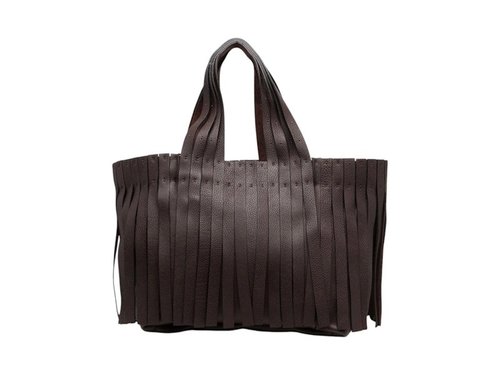 Valentino Fringed Tote Bag - Brown
