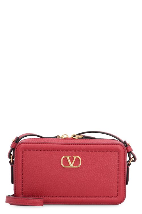 Valentino Garavani Alltime Leather Mini Crossbody Bag - Red/Two Tone - WP0AI5RZR0RO