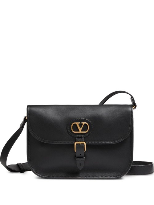 Valentino Garavani Antibes Leather Crossbody Bag - Black/Gold Tone - YB0S78RBN0NO