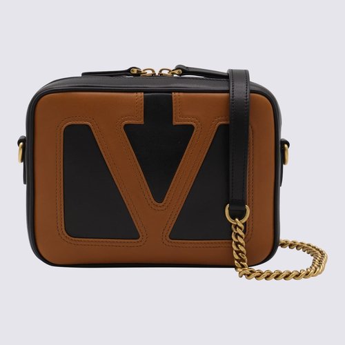 Valentino Garavani And Leather Crossbody Bag - Black/Brown - 7W2B0R86PTJRFA