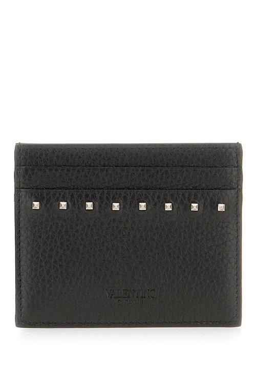 Valentino Garavani Black Leather Card Holder - 7Y2P0AQ4PDX0NO