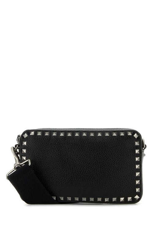 Valentino Garavani Leather Rockstud Crossbody Bag - Black - 6Y2B0704TED0NO