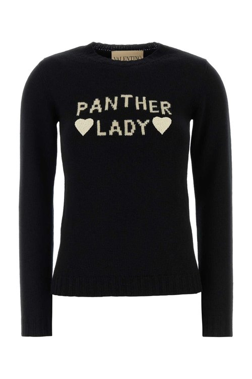 Valentino Garavani Black Wool Sweater - 7B3KC67H9NGTB1