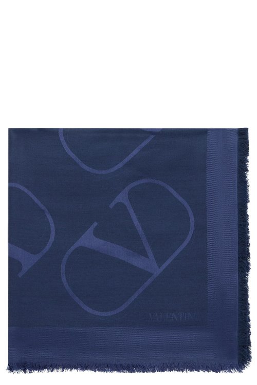 Valentino Garavani Blue Dark Elegant And Versatile Scarf - 1W2EB104AJB788