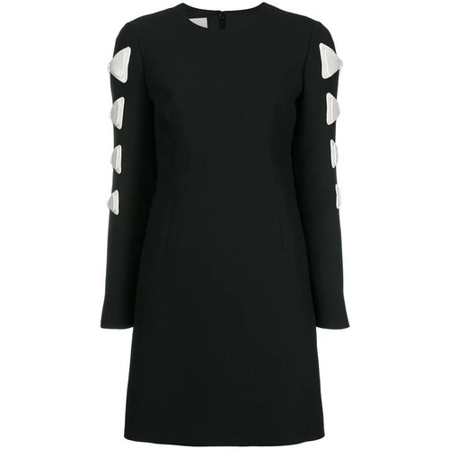 Valentino Garavani Bow-Detailed Mini Dress - Black - QB2VAID81CF0NA