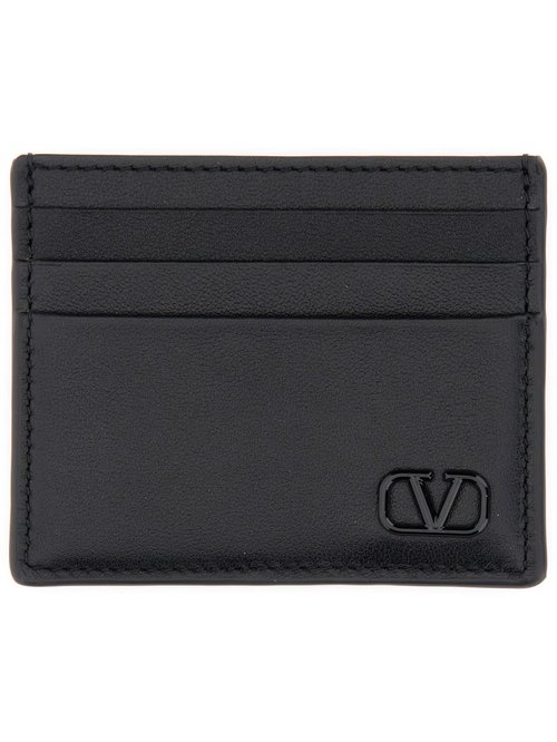 Valentino Garavani Calfskin vlogo Signature Card Holder - 7Y2P0S49ZQU0NO