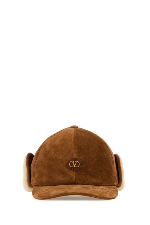 Valentino Garavani Caramel Suede Baseball Cap - 8Y2HDA49YKMD9R