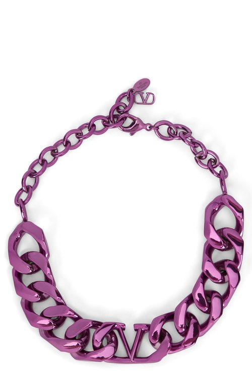 Valentino Garavani Chain Necklace Vlogo Signature - 1W0J0Q32ZLQUWT