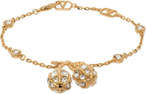 Valentino Garavani Cherryfic Bracelet - Oro/Crystal - 7W0J0BD0YCW9MN
