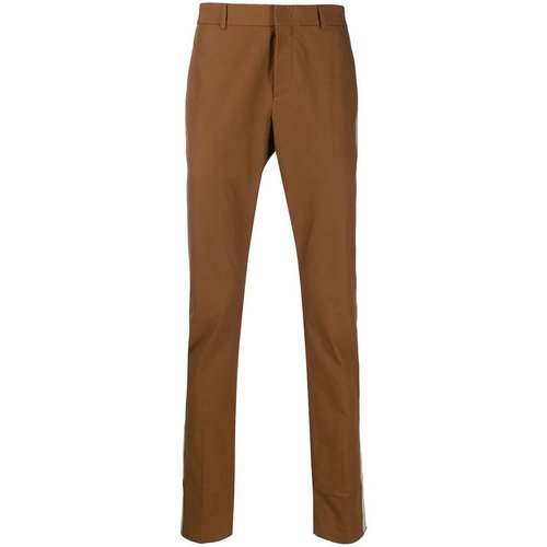 Valentino Garavani Contrast Panel Trousers - Brown/Green/Two Tone - TV0RBE5066589M