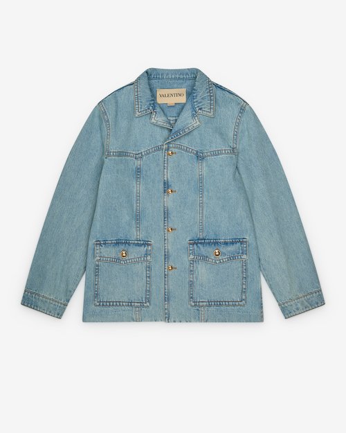 Valentino Garavani Denim Jackets Denim Denim Lav Blu Ch - Denim Blue - 8V3DC04UBA5508