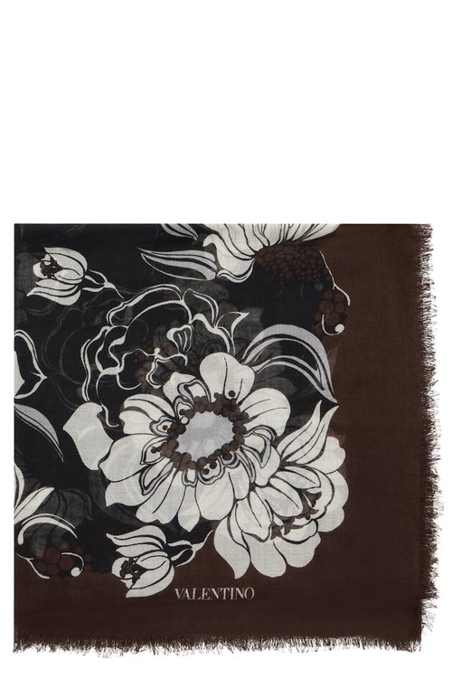 Valentino Garavani Elegant Scarf With Exquisite Floral Print - XW0EB104QNLPZT