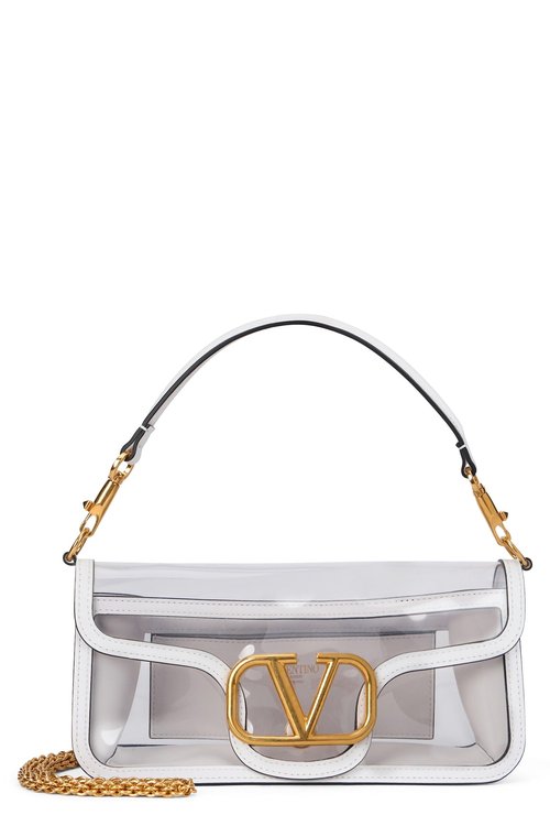 Valentino Garavani Elegant Transparent Bag With Golden Details - White - 2W2B0K30JCNYL0