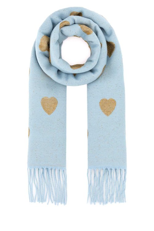 Valentino Garavani Embroidered Wool Blend Scarf - 7W2ET01MSZDCDK
