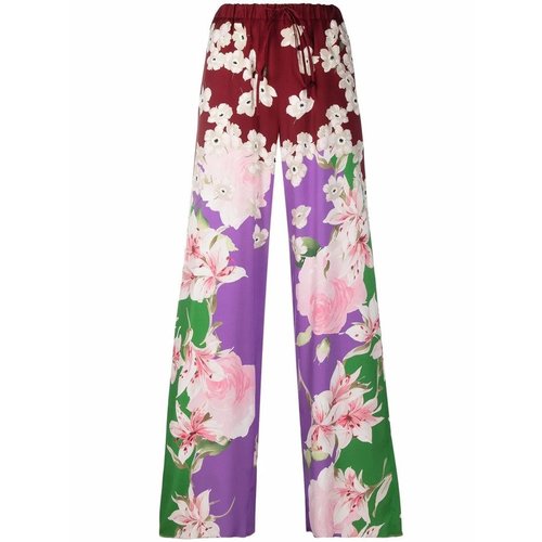 Valentino Garavani Floral-Print Trousers - VB0RB4D06E5M12