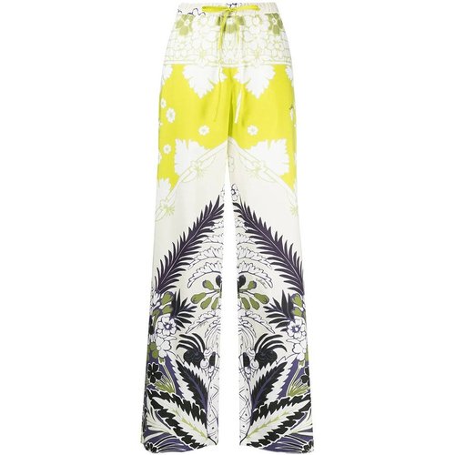 Valentino Garavani Floral-Print Trousers - Yellow - VB3RB45567SR03