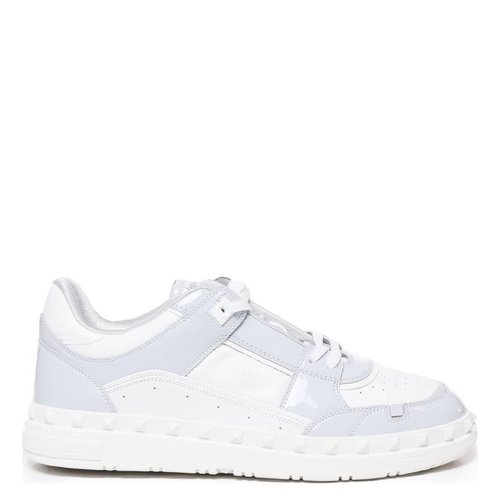 Valentino Garavani Freedots Low-top Sneaker In Calfskin - Grey/White - 5Y2S0H43IUJZCL