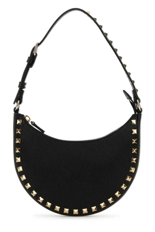 Valentino Garavani Garavani Rockstud Zip-up Tote Bag - Black - WP0AI7VSH0NO