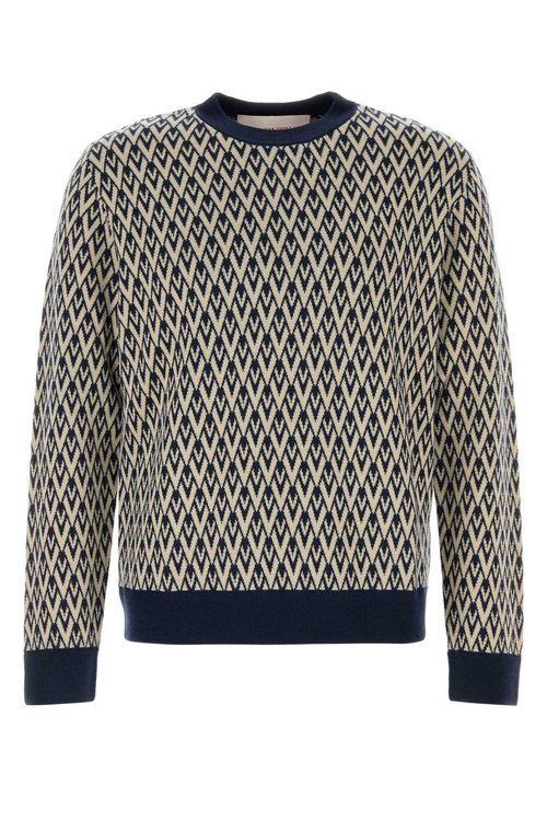 Valentino Garavani Jumper Toute La V Jacquard - 6V3KC33KAR0QTD